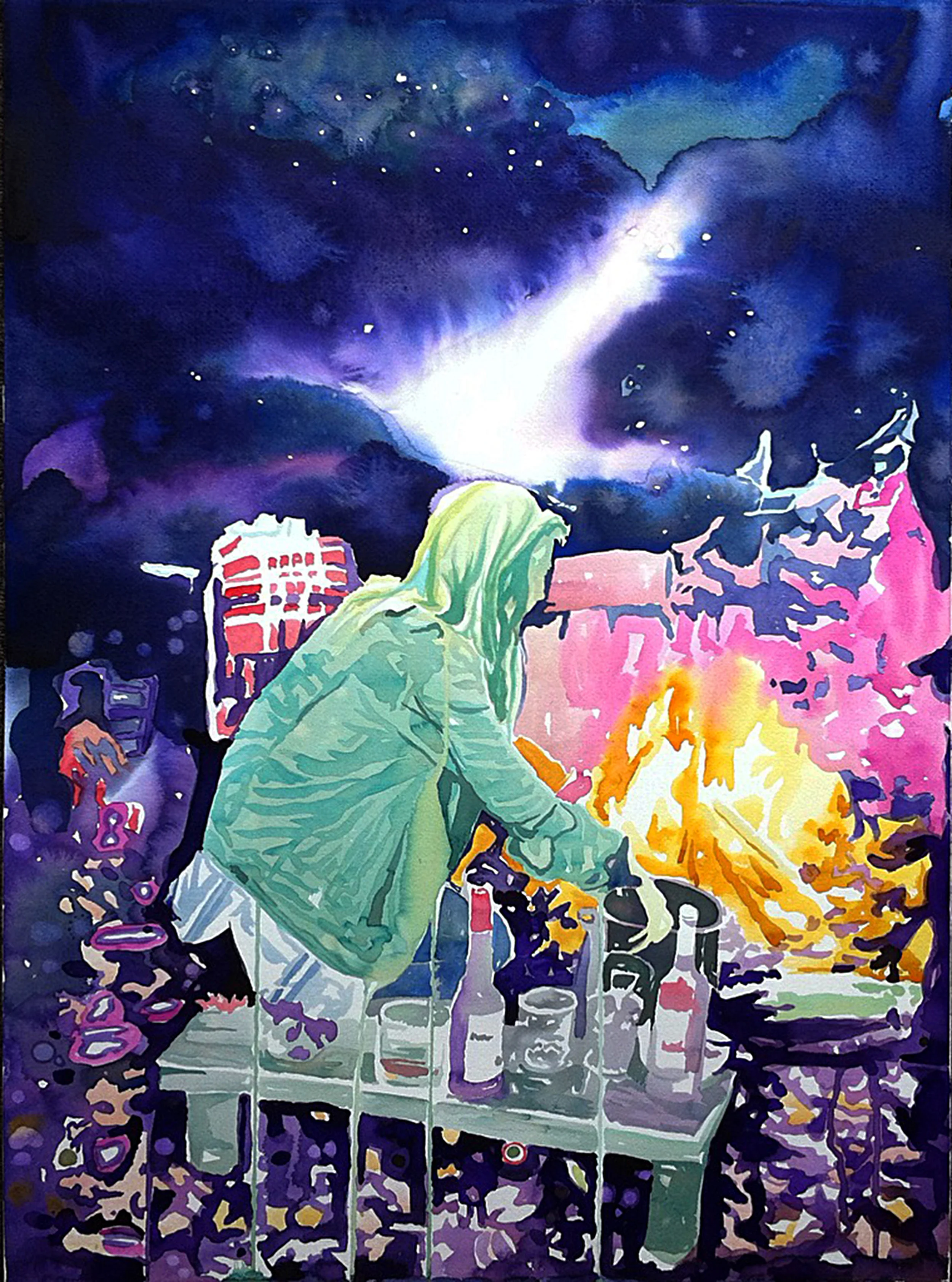 As darkness descended a star opened above her head 2015