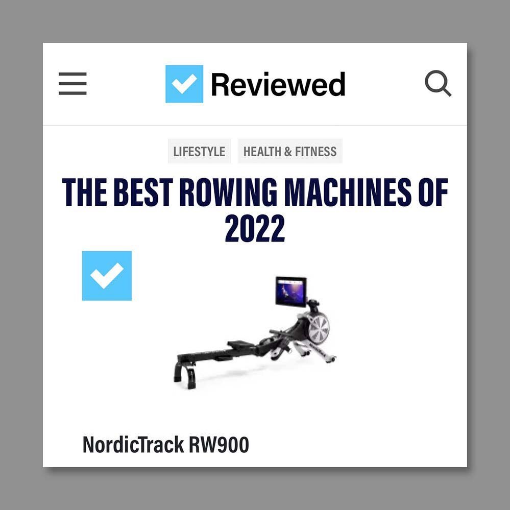 Well-deserved placement for the @iFIT-powered @NordicTrack RW900 rower in @reviewed&rsquo;s Best Rowing Machines of 2022!
⚡️
#STATMediaPR #STATMedia #theantiagency #press #NordicTrack #iFIT #RW900 #Reviewed #coverage #publicity #PR #PRageny #talentag
