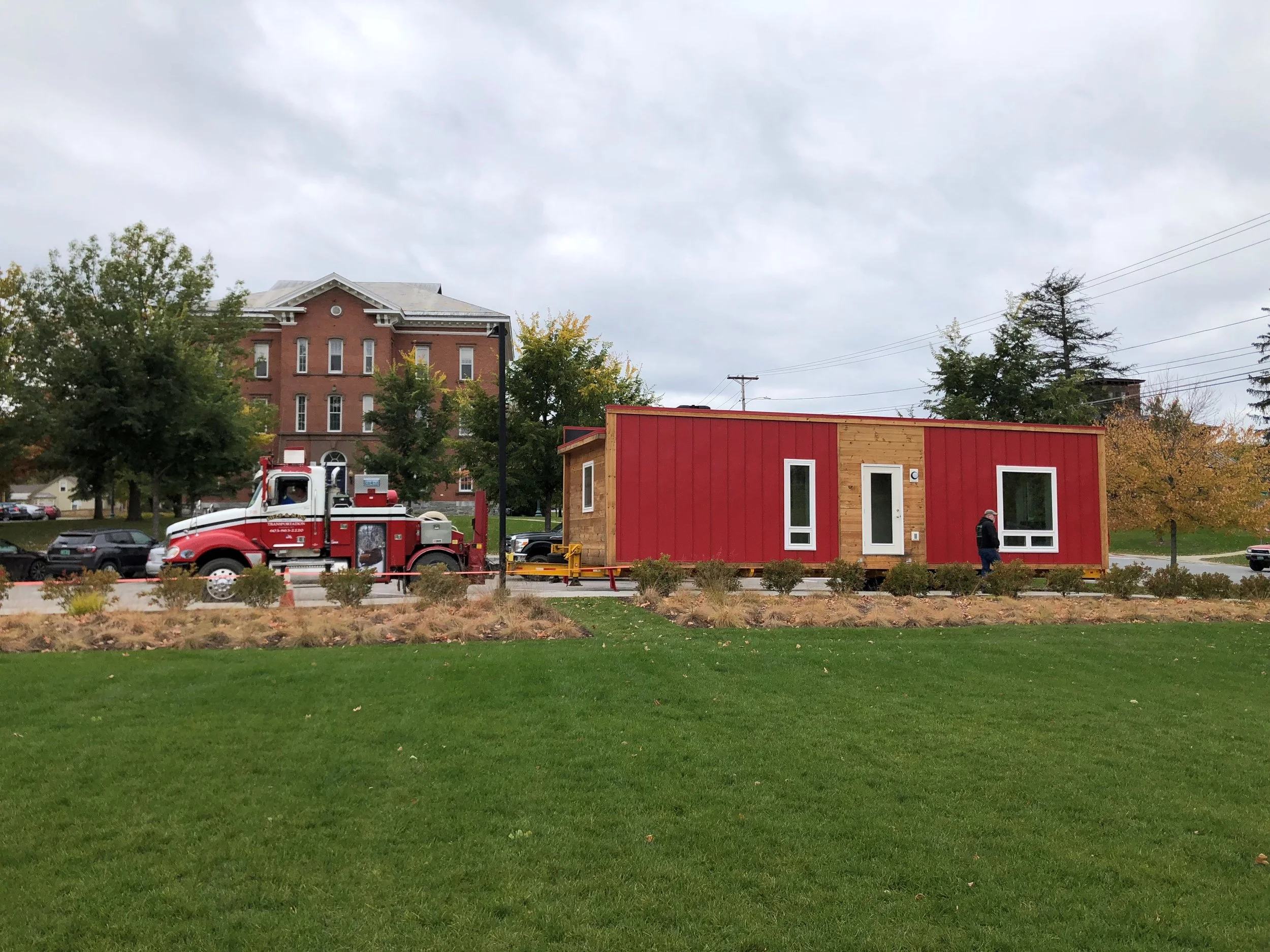 Vermont Energy Investment Corporation takes one of its zero-energy modular (ZEM) homes on the road.