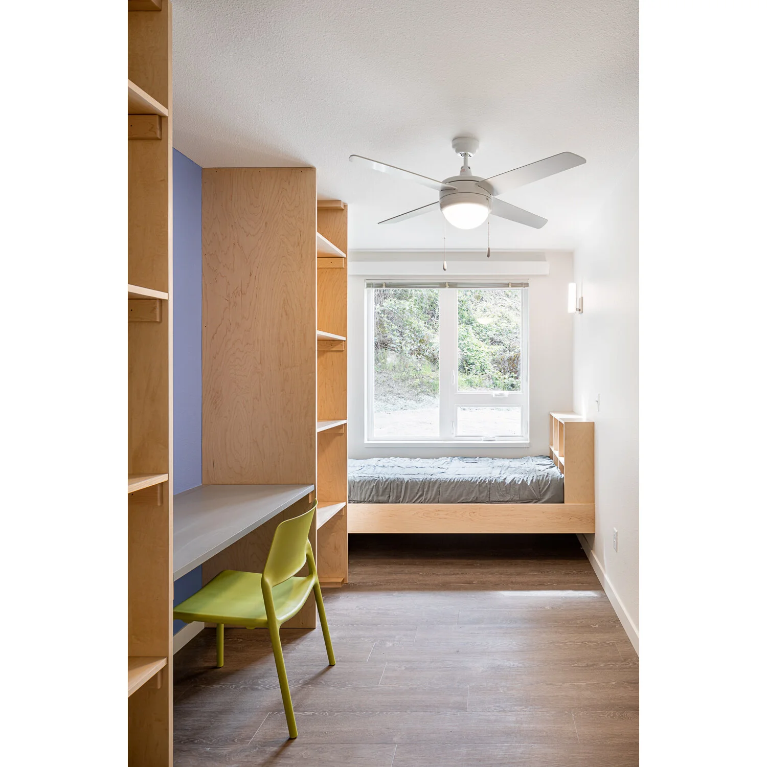 A modular cohousing development offers deep affordability to individuals transitioning from homelessness.
