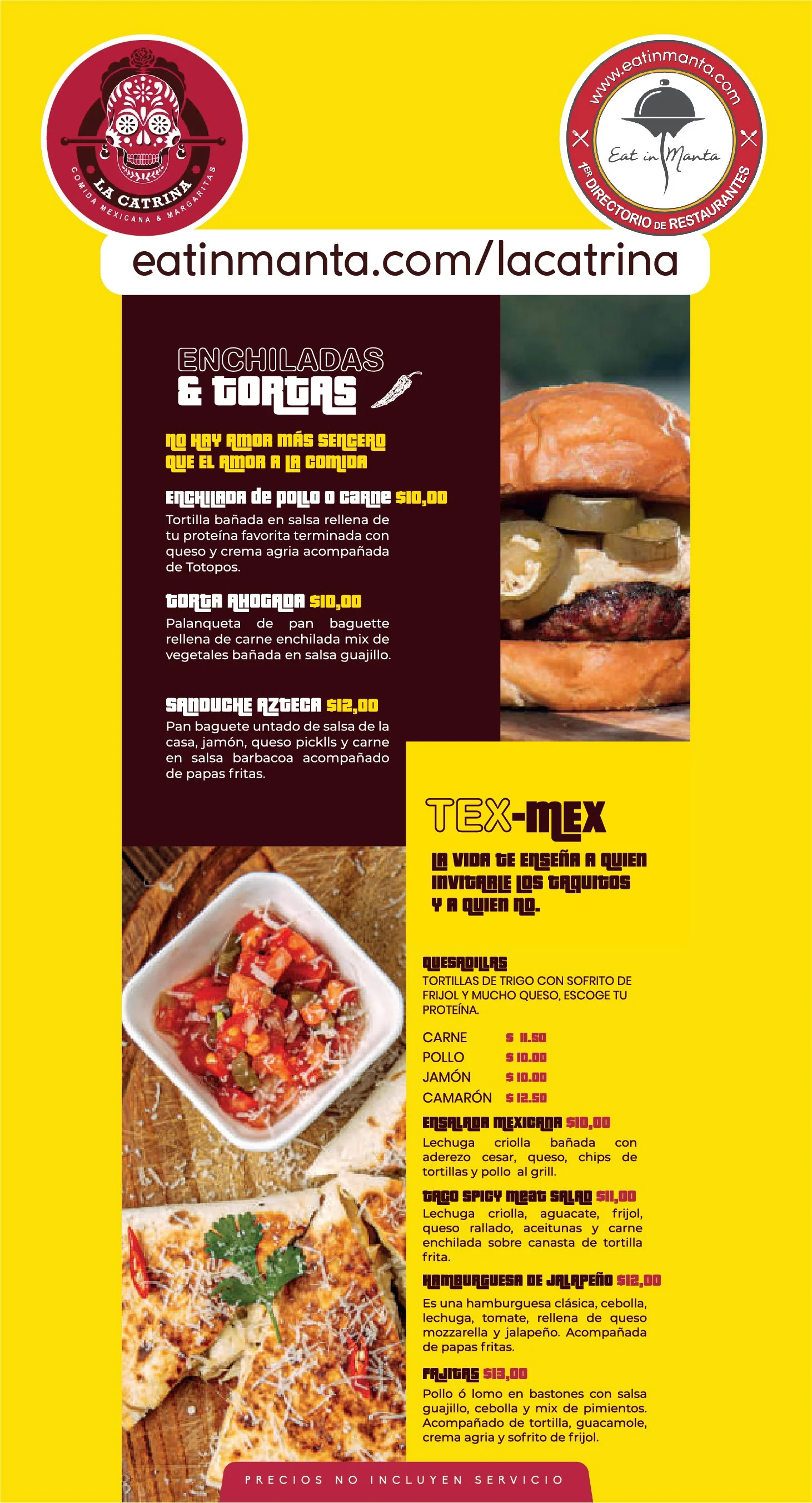 La Catrina Enchiladas & Tortas Texmex — Where to Eat In Manta