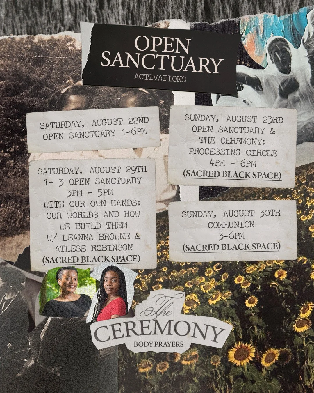 OPEN SANCTUARY | Aug 22 - 30