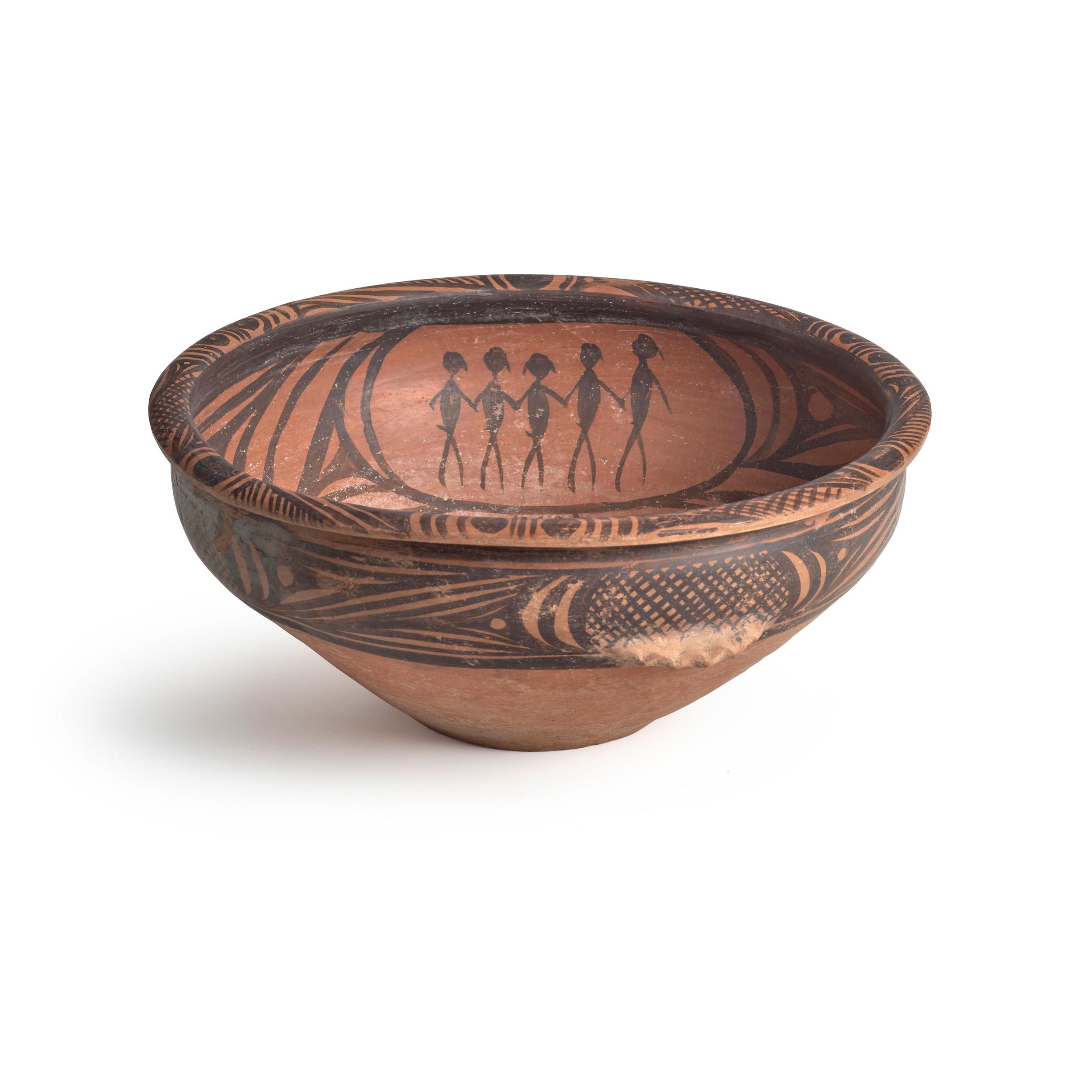  Neolithic Black-Painted Bowl c. 3900-3500 BCE 