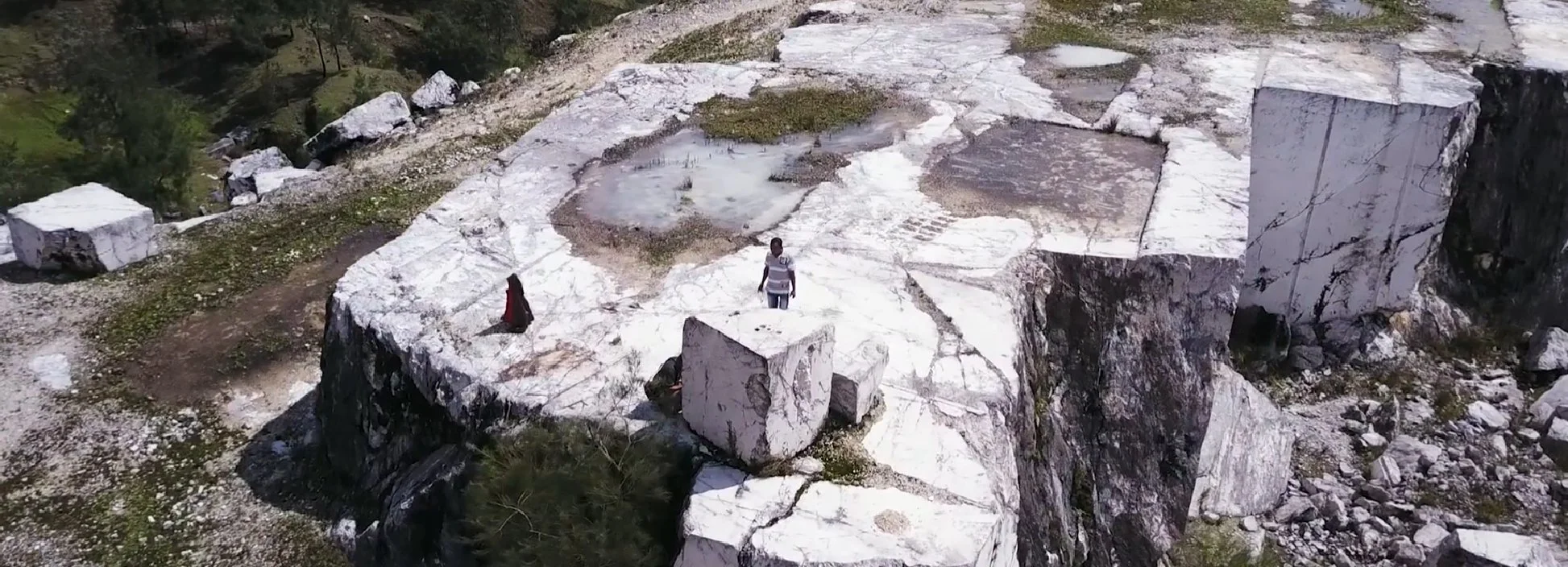 The devastation of marble mining, just 30 minutes from Mollo.