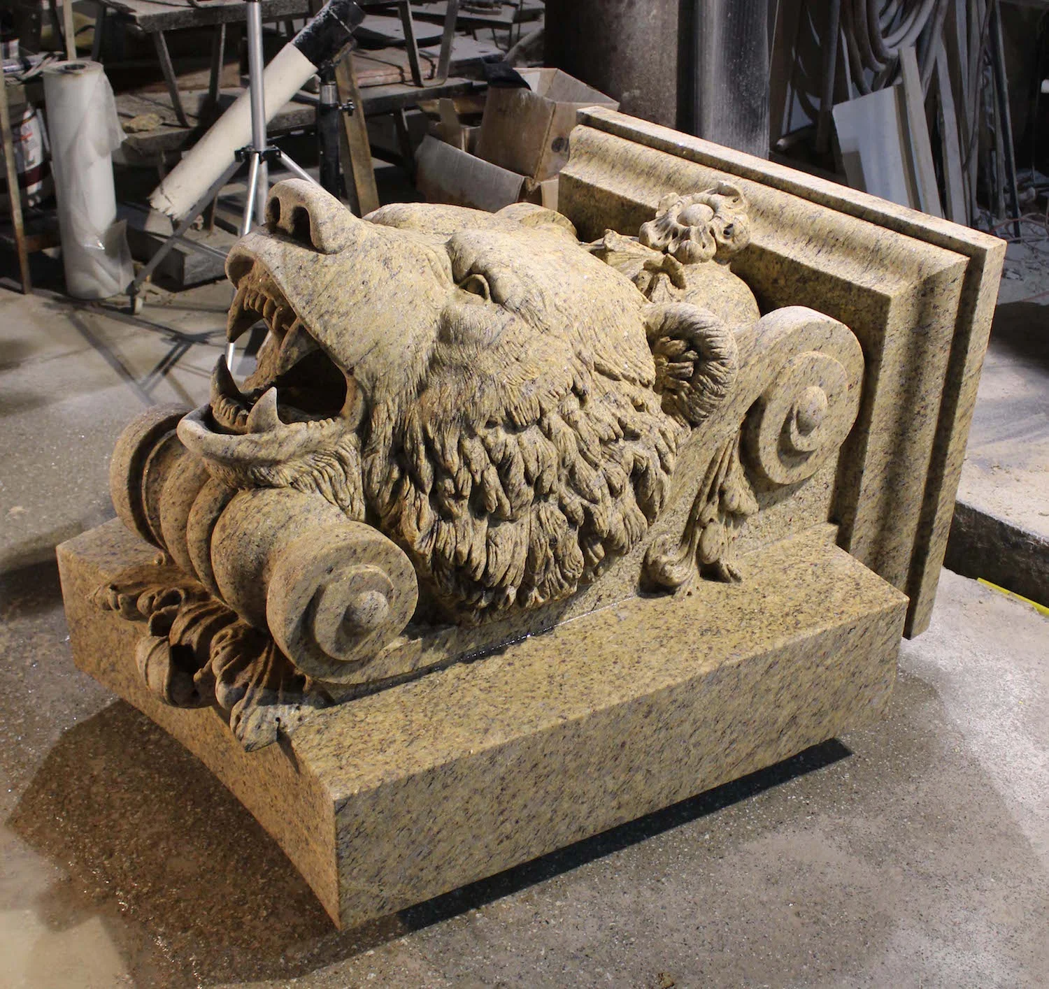 Keystone Grizzly Bear Granite Carving