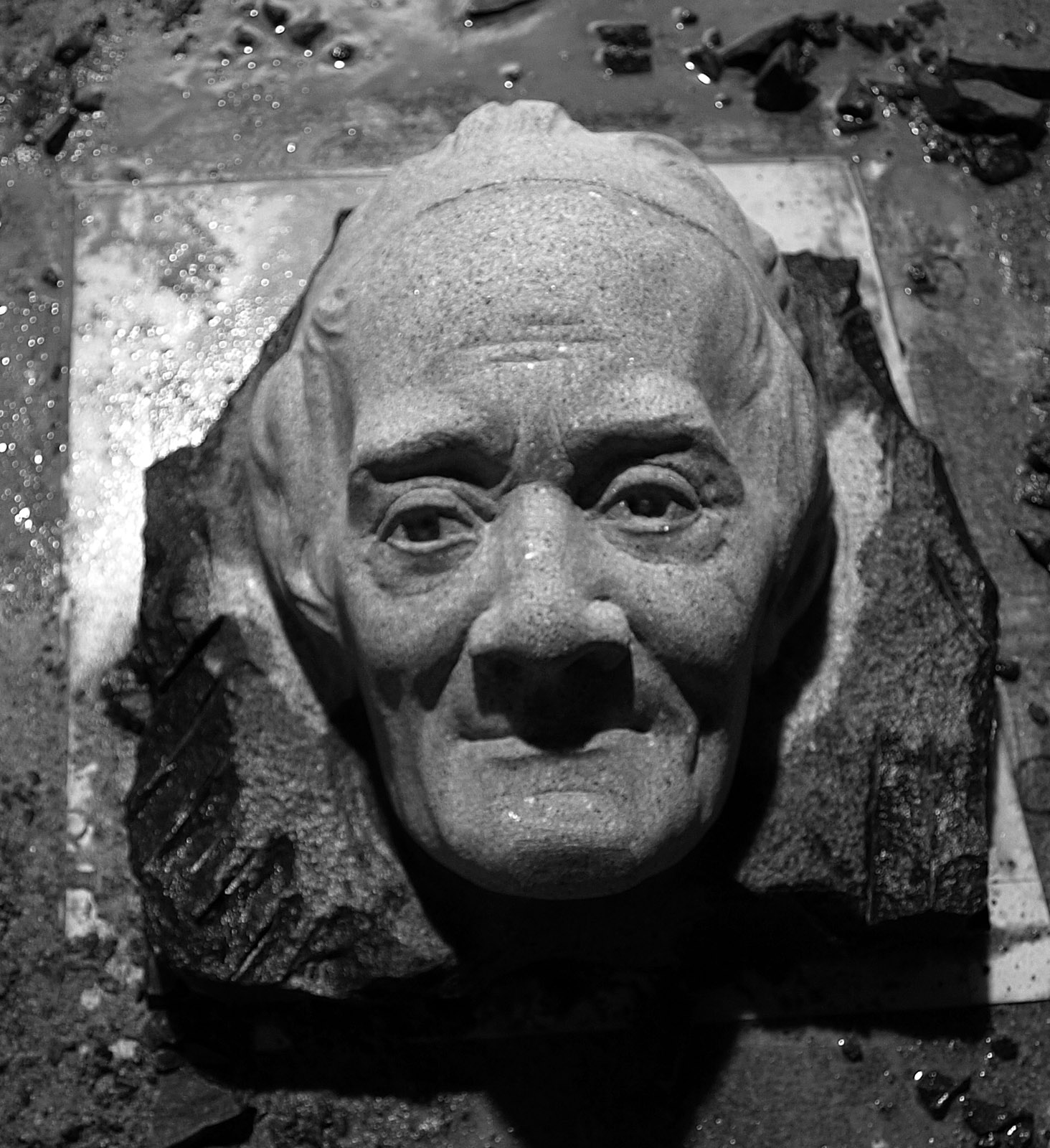 Voltaire Carving Houdon Copy