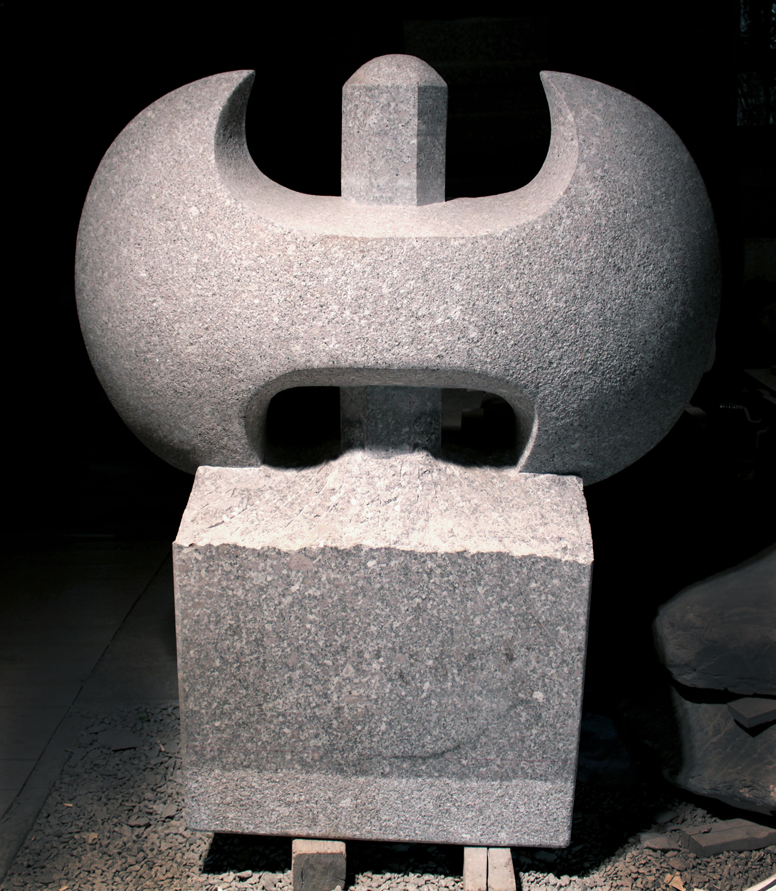 Granite Labrys Sculpture 