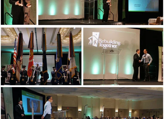 MARCH was honored today to have company president, Tom Aiello, speak at the Rebuilding Together National Conference about veteran housing. Honored to have wounded warrior and American hero, Sergeant Johnny Agbi on hand for the event.
