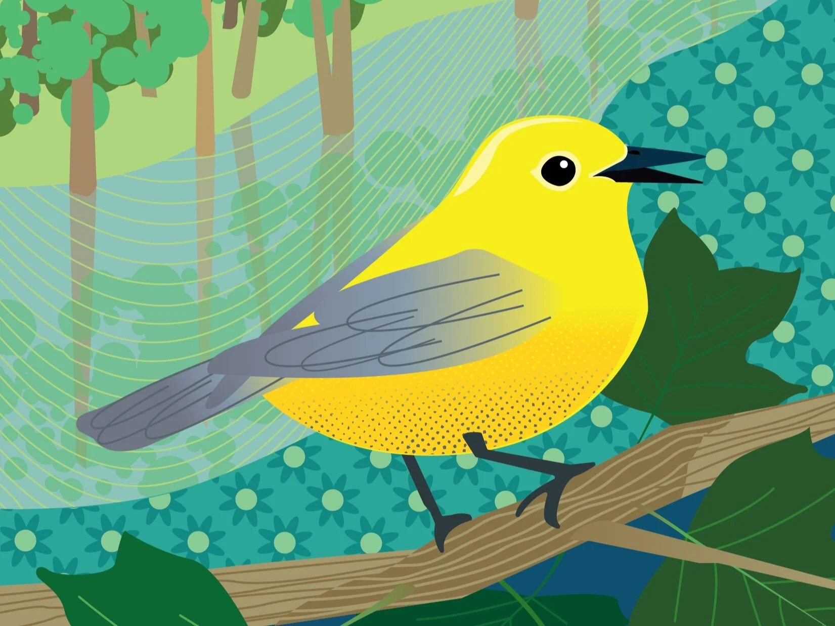 The Golden Swamp Warbler