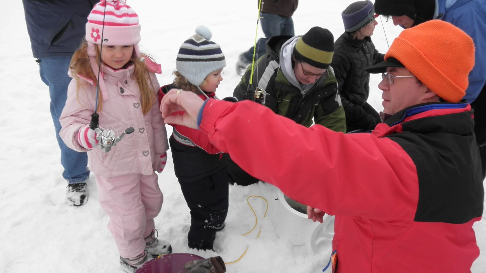 Dress warm for Ice fishing! 
