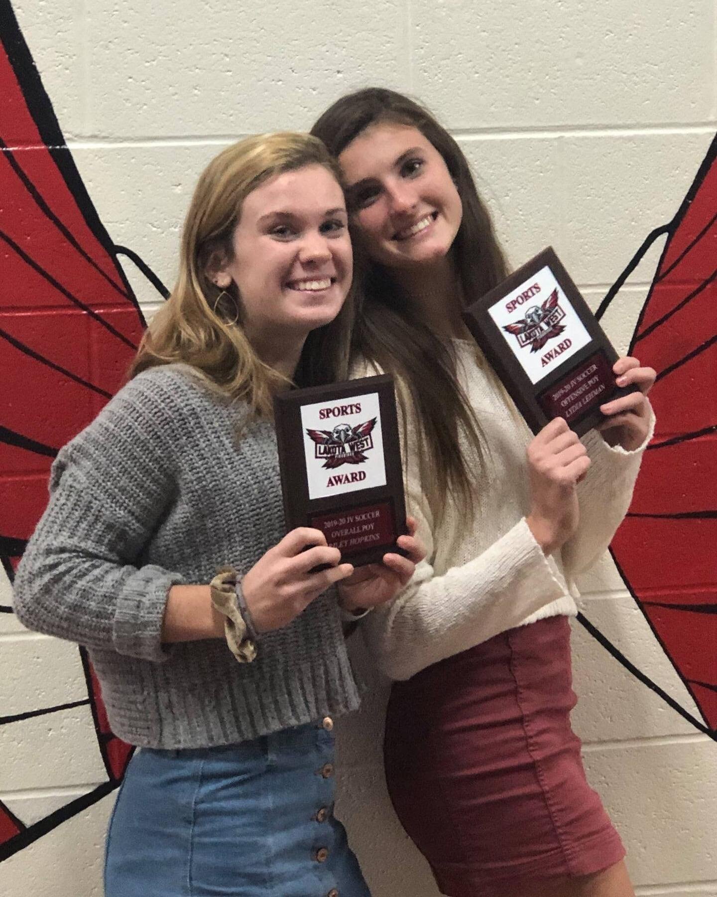 Lydia Lehman was recognized as offensive player of the year and Riley Hopkins received an award for overall player of the year for the Lakota West JV team! Congratulations girls! 🥳