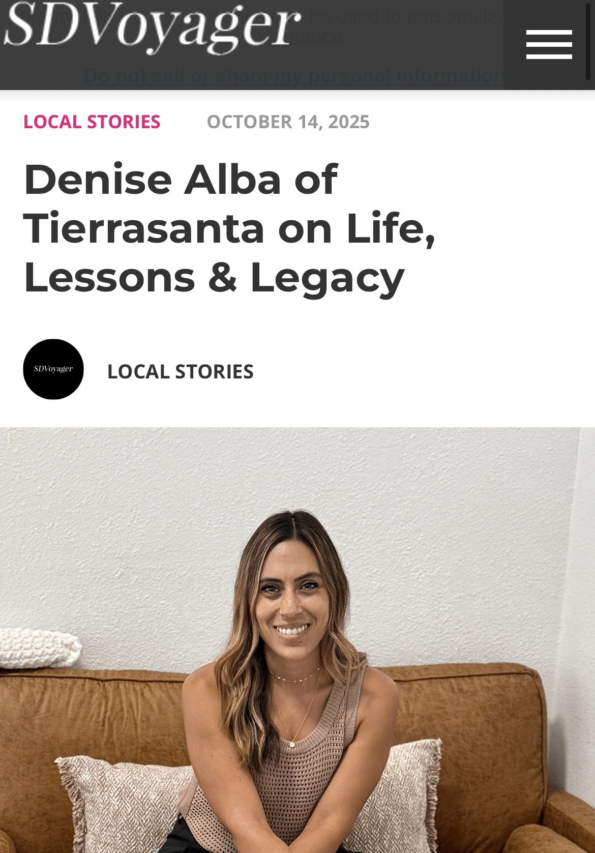 Denise Alba of Tierrasanta on Life, Lessons &amp; Legacy
