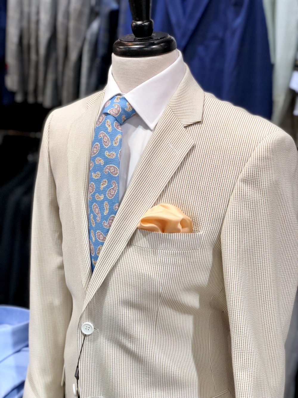 Tan Seersucker Suit | lupon.gov.ph
