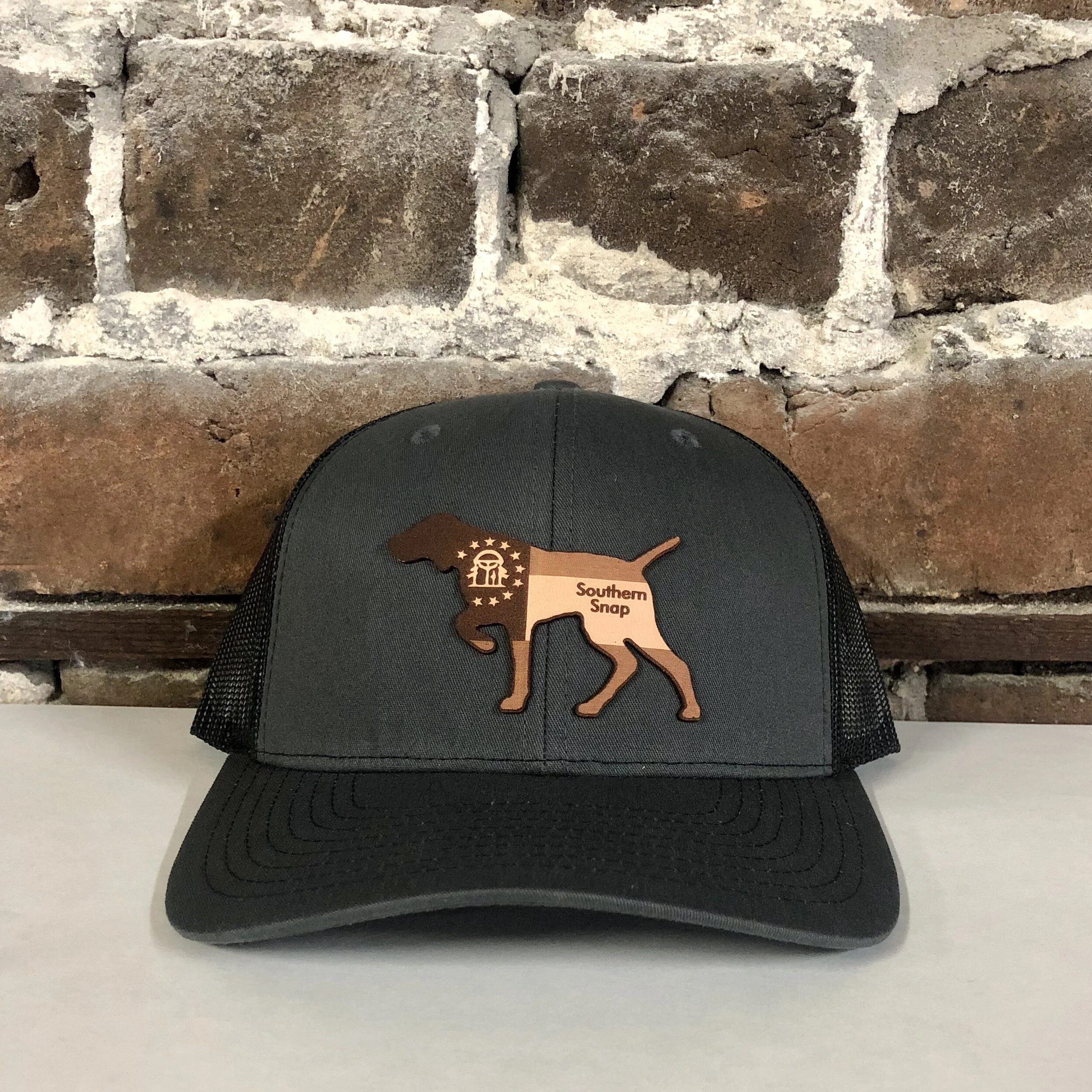 Georgia Flag Leather Pointer Southern 