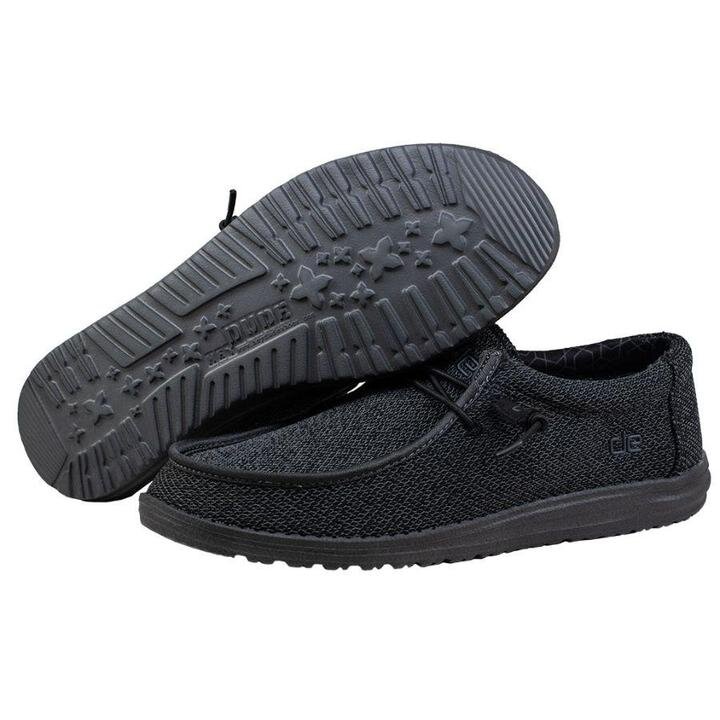 Hey Dude Wally Sock Micro Total Black