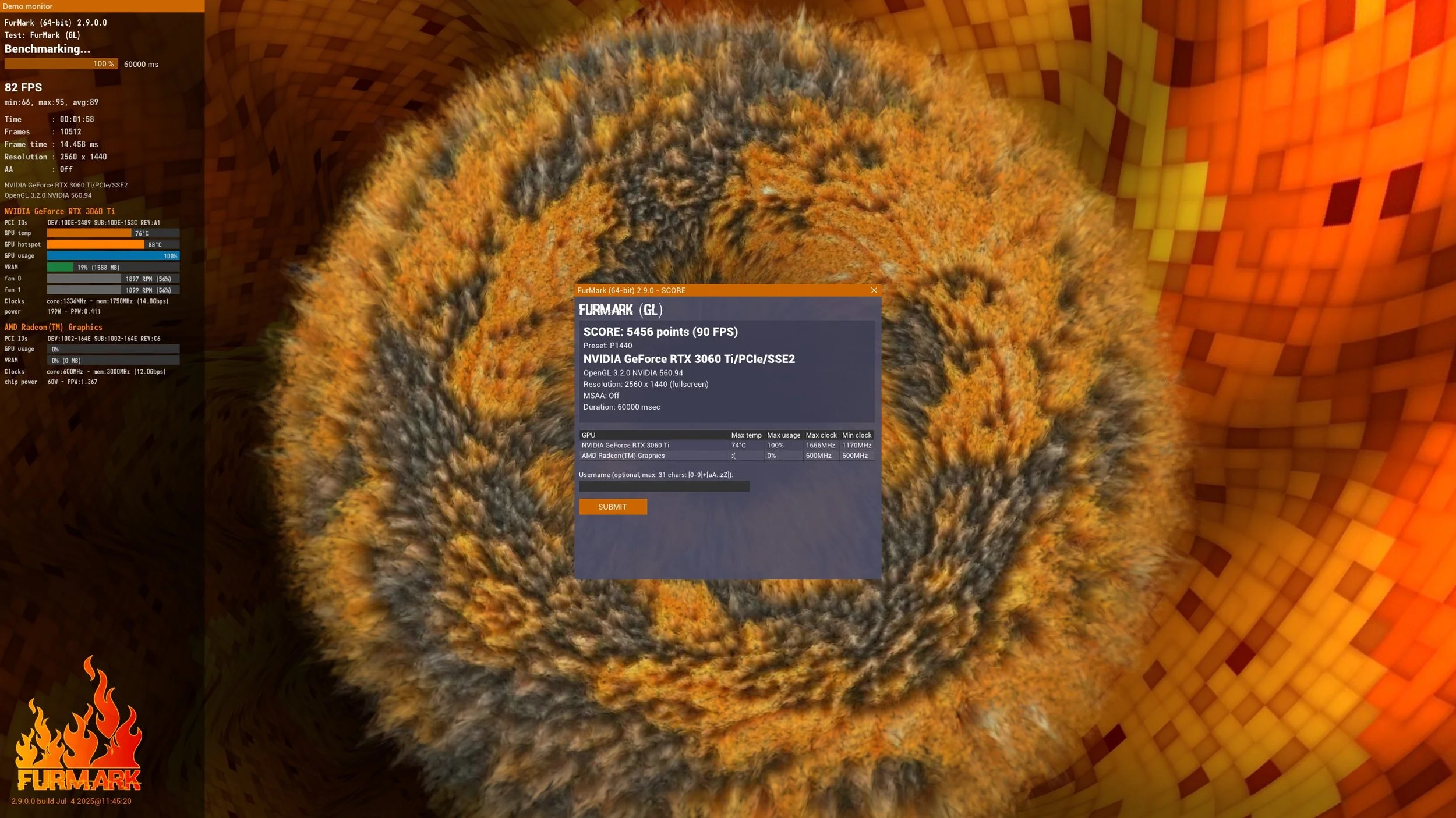 Pink Domna - Furmark2