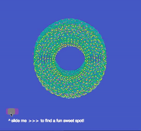 Donut Maker w Sprinkles // fullscreen sketch and code editor