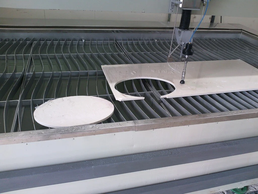 The water jet bed is currogated.