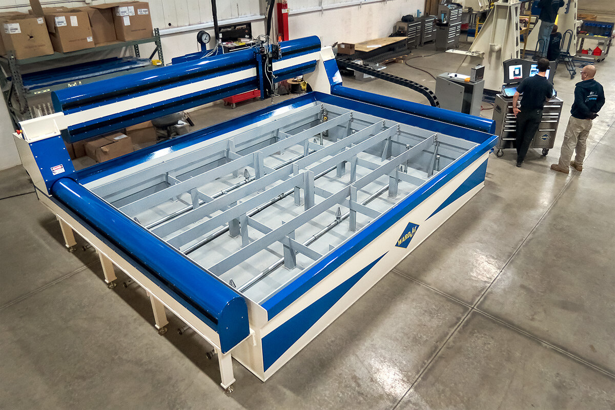 The WARDJet - Z-3043 Waterjet Cutter.