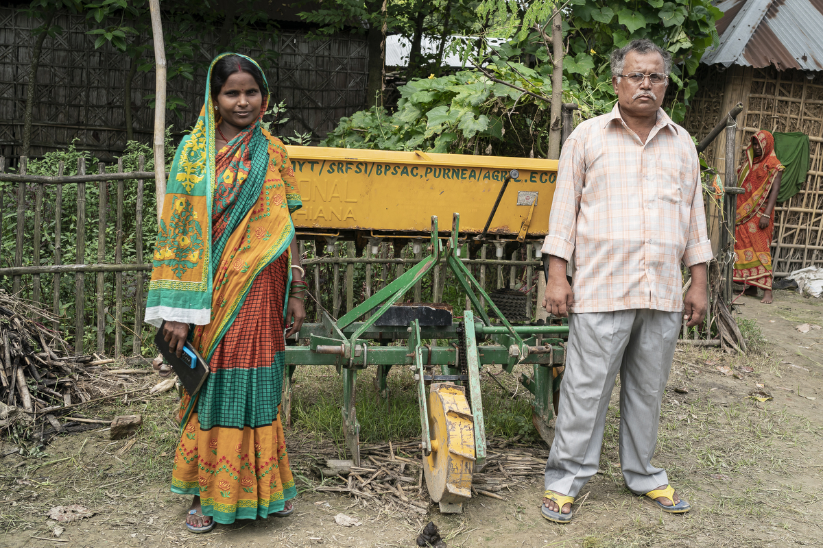 Sulochana and her husband Dilip.