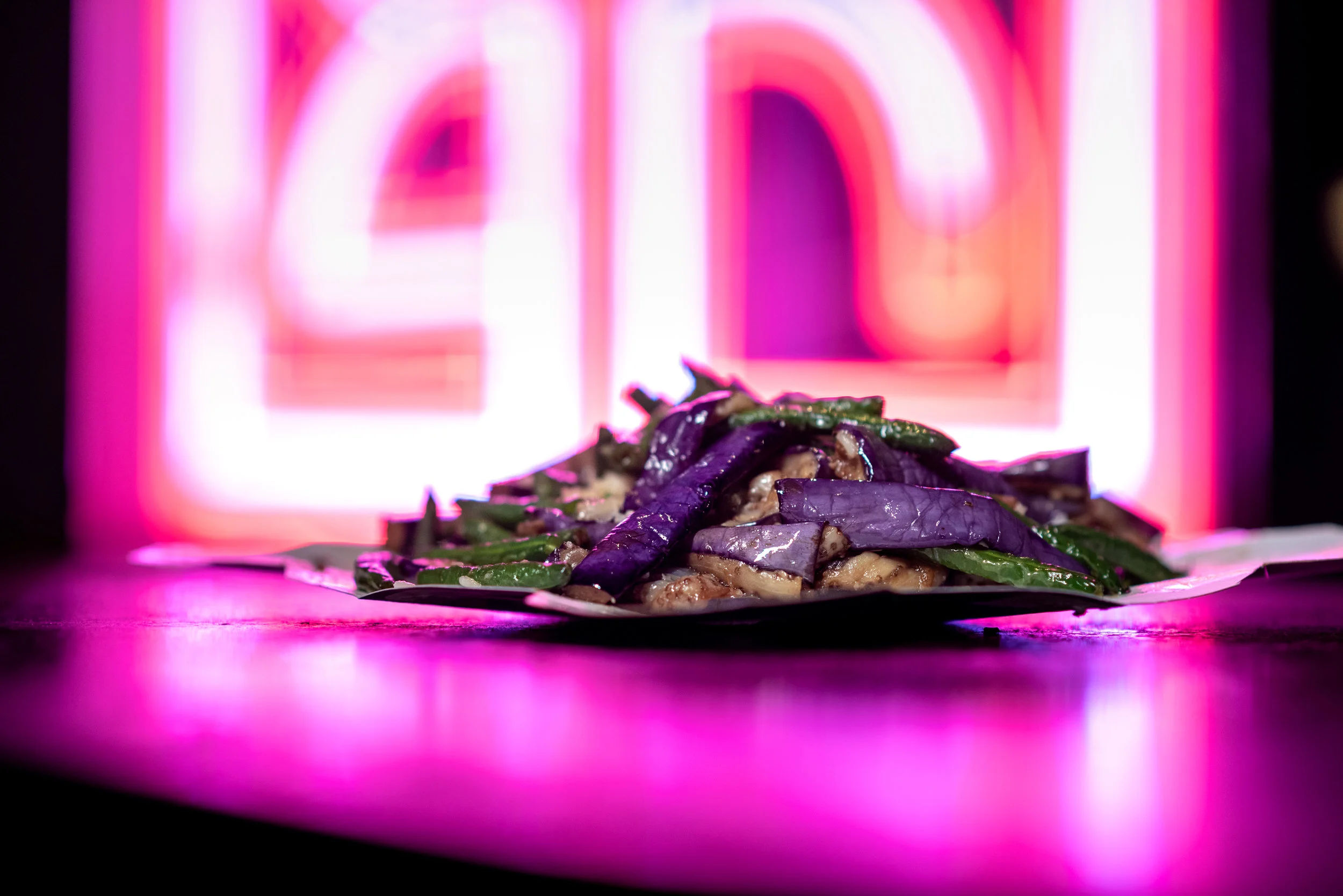 Chinese Eggplant With Green Beans