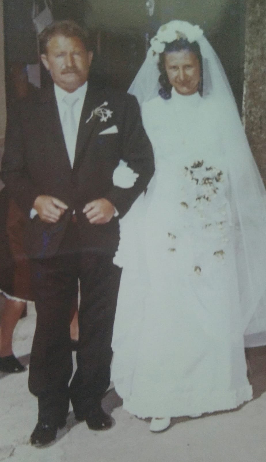  Cecilia Napolitano and her father Antonio Napolitano - Casamari, 21.10.1971 