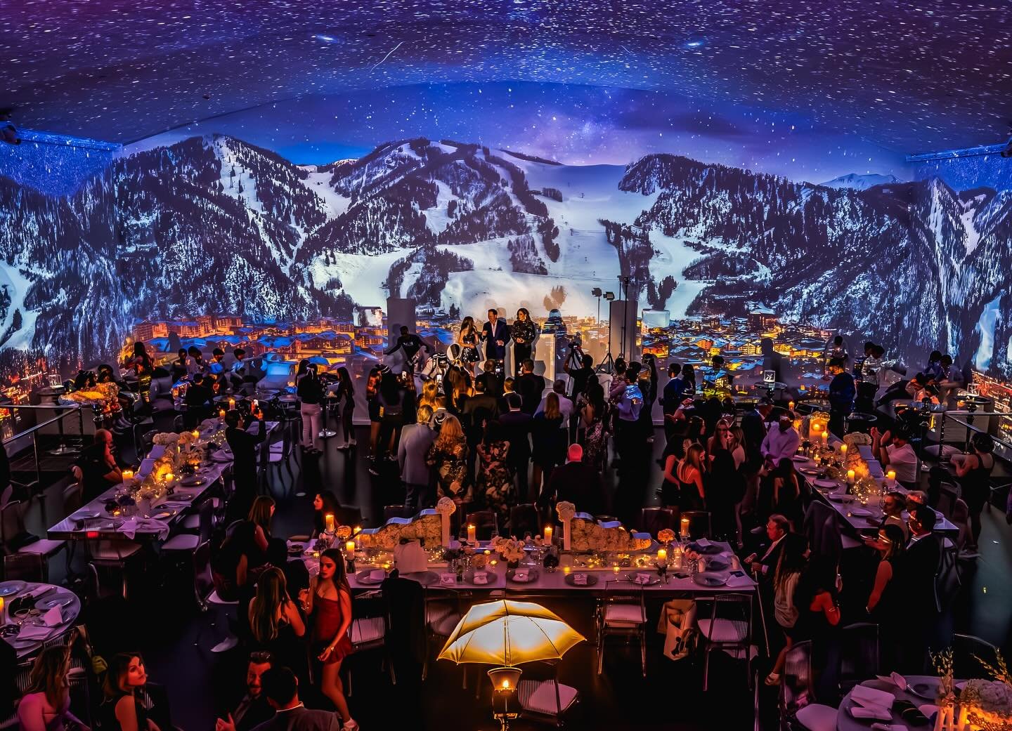 Aspen-inspired winter experience created inside a Miami event venue