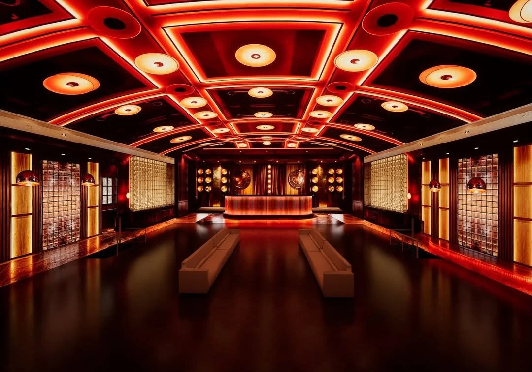 immersive charity gala event environment at Miami event venue