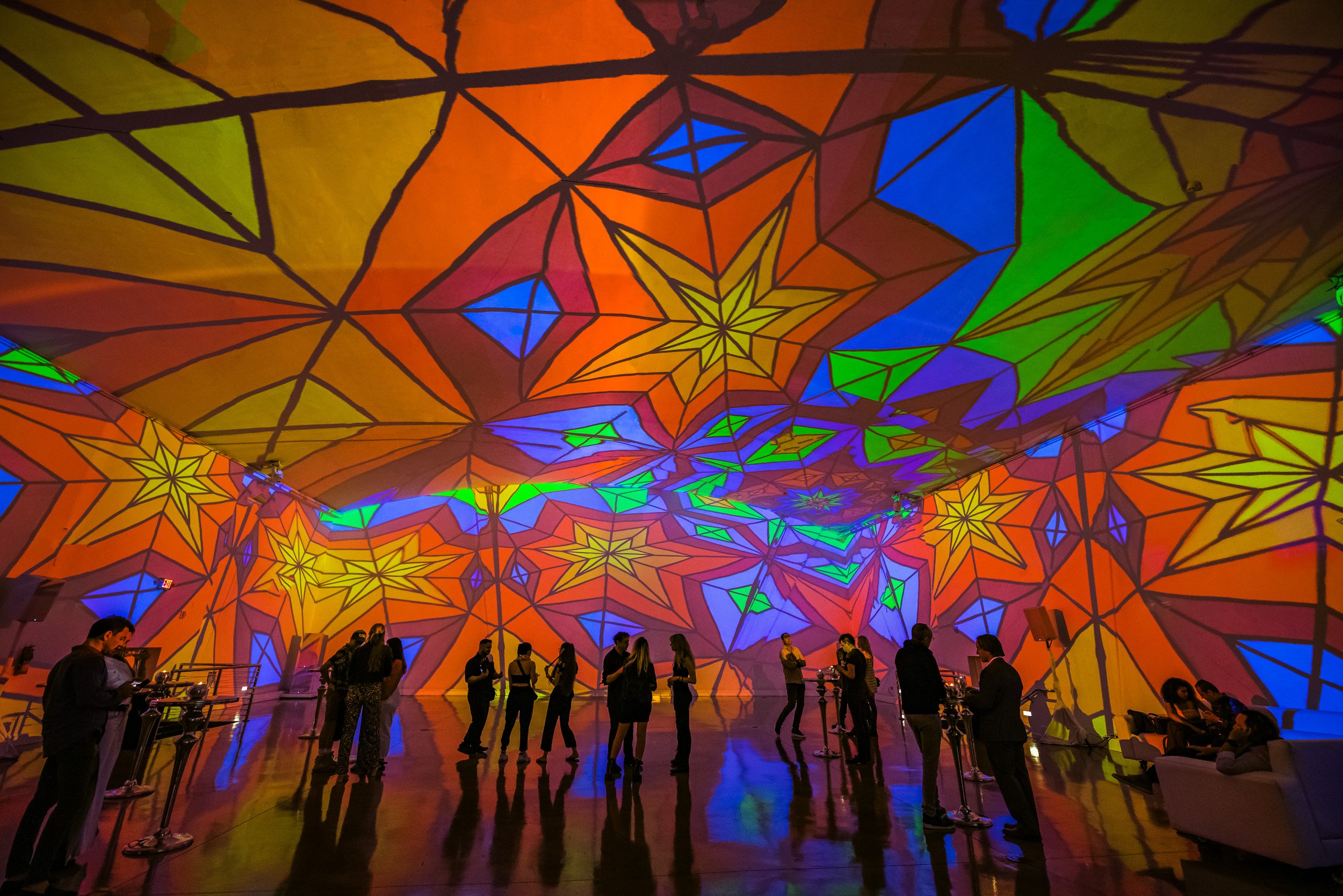 Artist Alexa Meade stunning installation of her digital art and NFT's for Art Basel and Miami Art Week. An incredible display of dozens of reimagined pieces designed to be immersive and experiential for the walls at The Temple House.