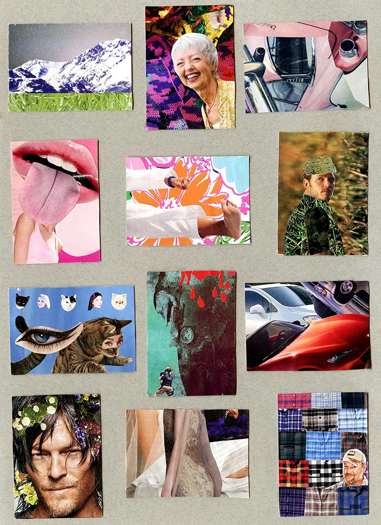 Artist Card Collages - Student #4