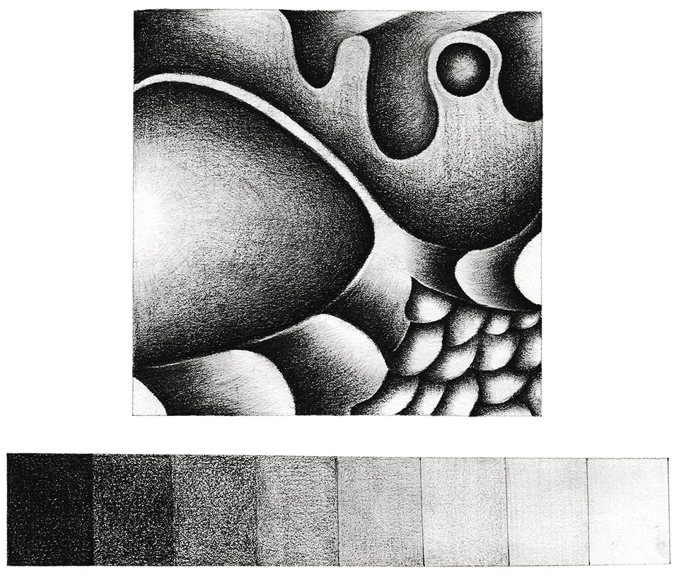 Abstract Value Scale Drawing - Student #7