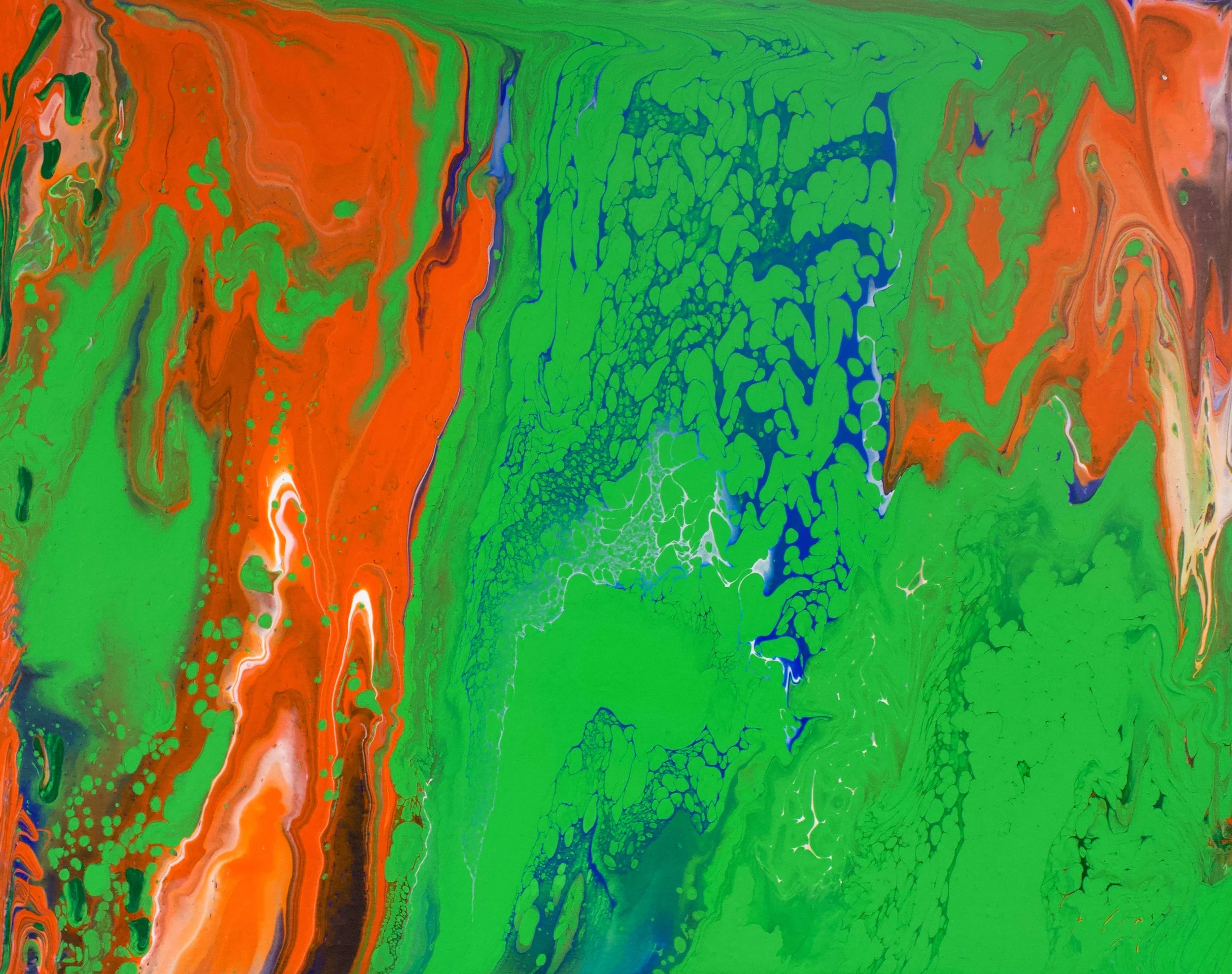 Painting Color Study Project (Orange and Green) - Student #41