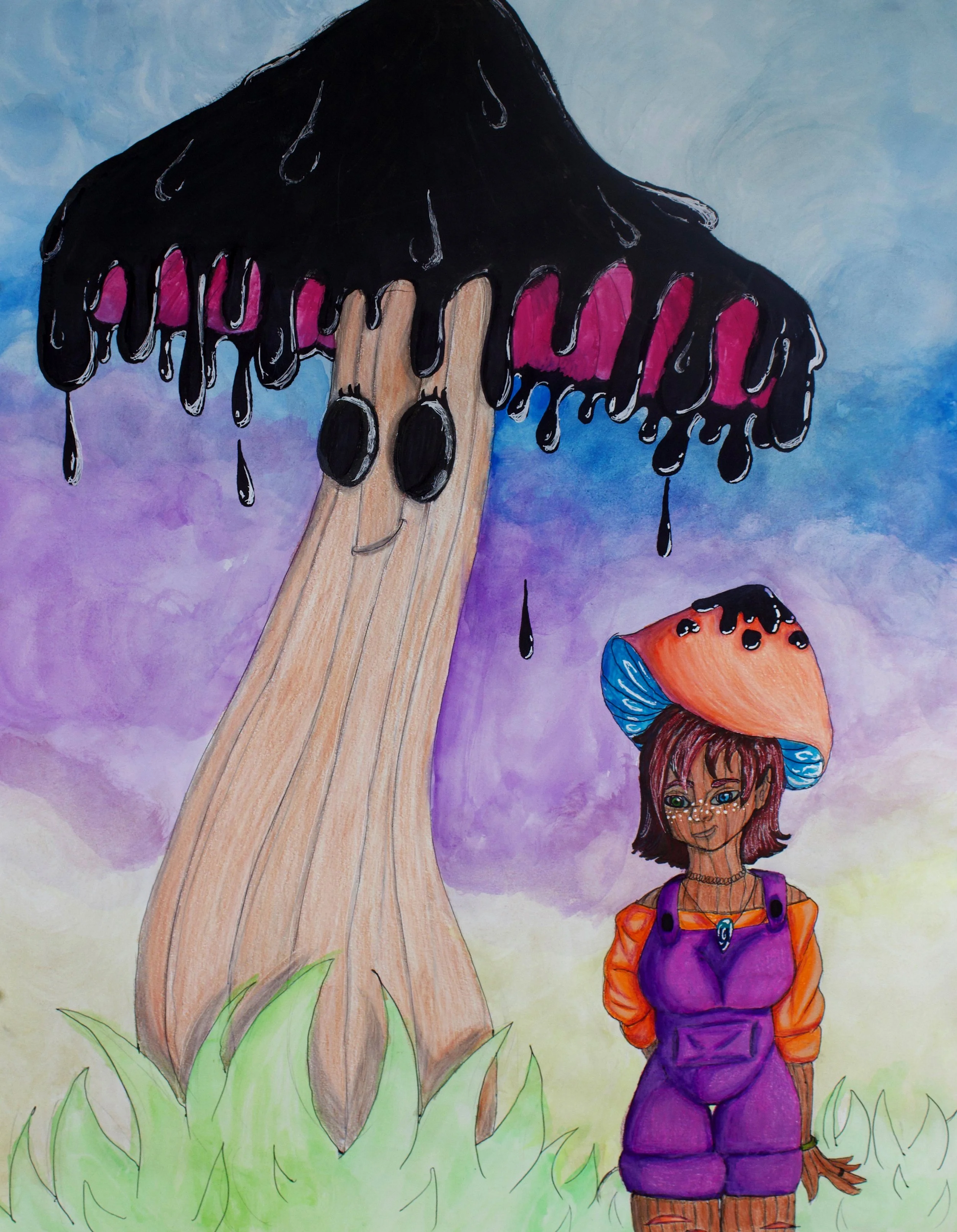 Mushroom Girl: Illustration Painting Project - Student #32