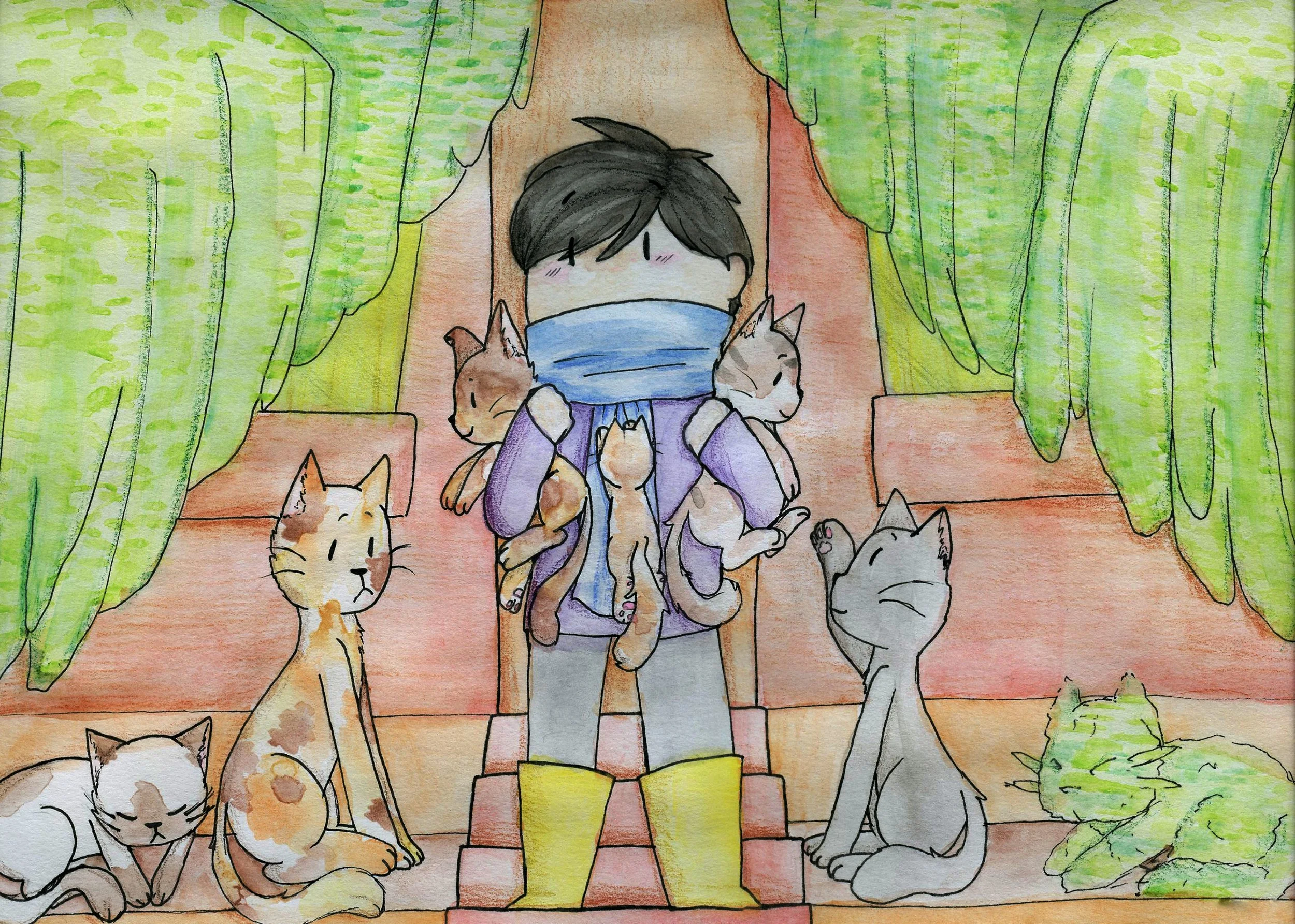 Karl and His Cats: Illustration Project - Student #44