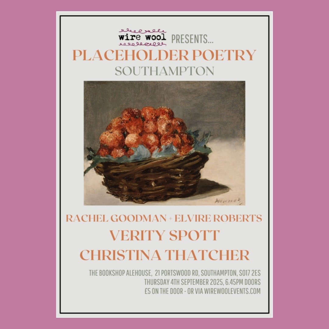 ⚡PLACEHOLDER POETRY SOUTHAMPTON #6⚡

Radical, avant-garde poetry from...
➡️ @rachelmwgoodman + Elvire Roberts reading together their collaborative poems from @dialectwriters Knee to Knee
➡️ @veritie_spott 
➡️ @writetoempower 

 📌#Southampton @booksh