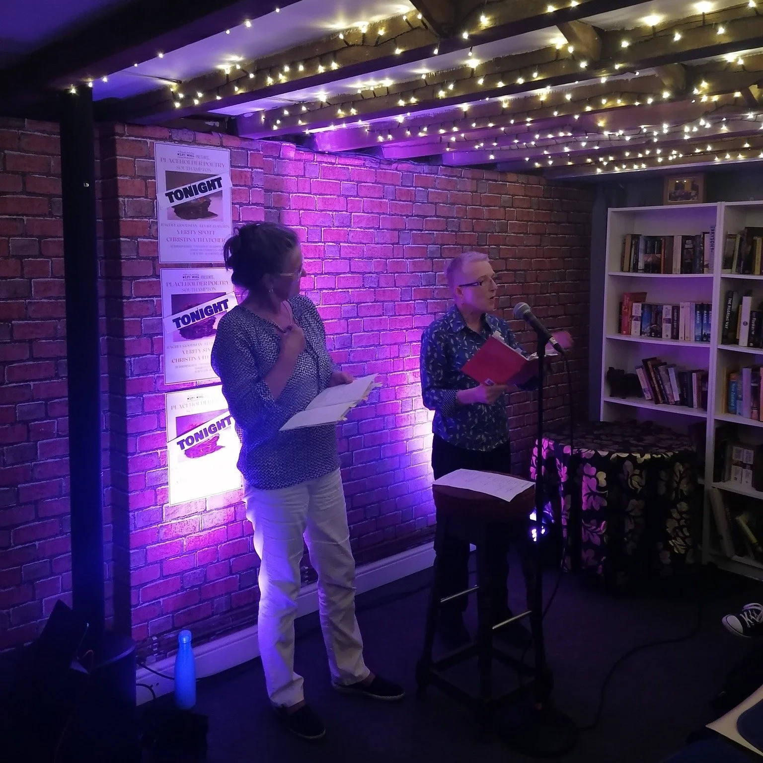 💜Last night's Placeholder Poetry was a stunner💜

🐎 @writetoempower 's rhythmical poems incorporated labour and repetition to paint an intricate picture of the opposing threat and comfort of her formative years in rural America. 
🤘Next up was @chy