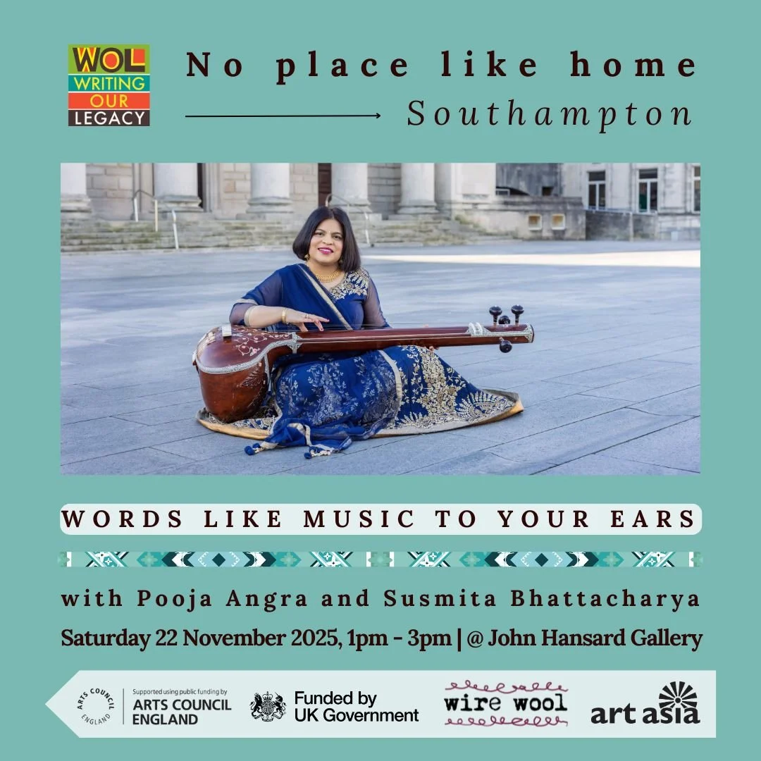 🎶Just three weeks to go until the final of these 3 creative sessions hosted by @susmita_b_writer  for @writingourlegacy .

We're looking forward to this welcoming 2 hour session at @johnhansardgallery , where you  will be guided by @poojaangraindian