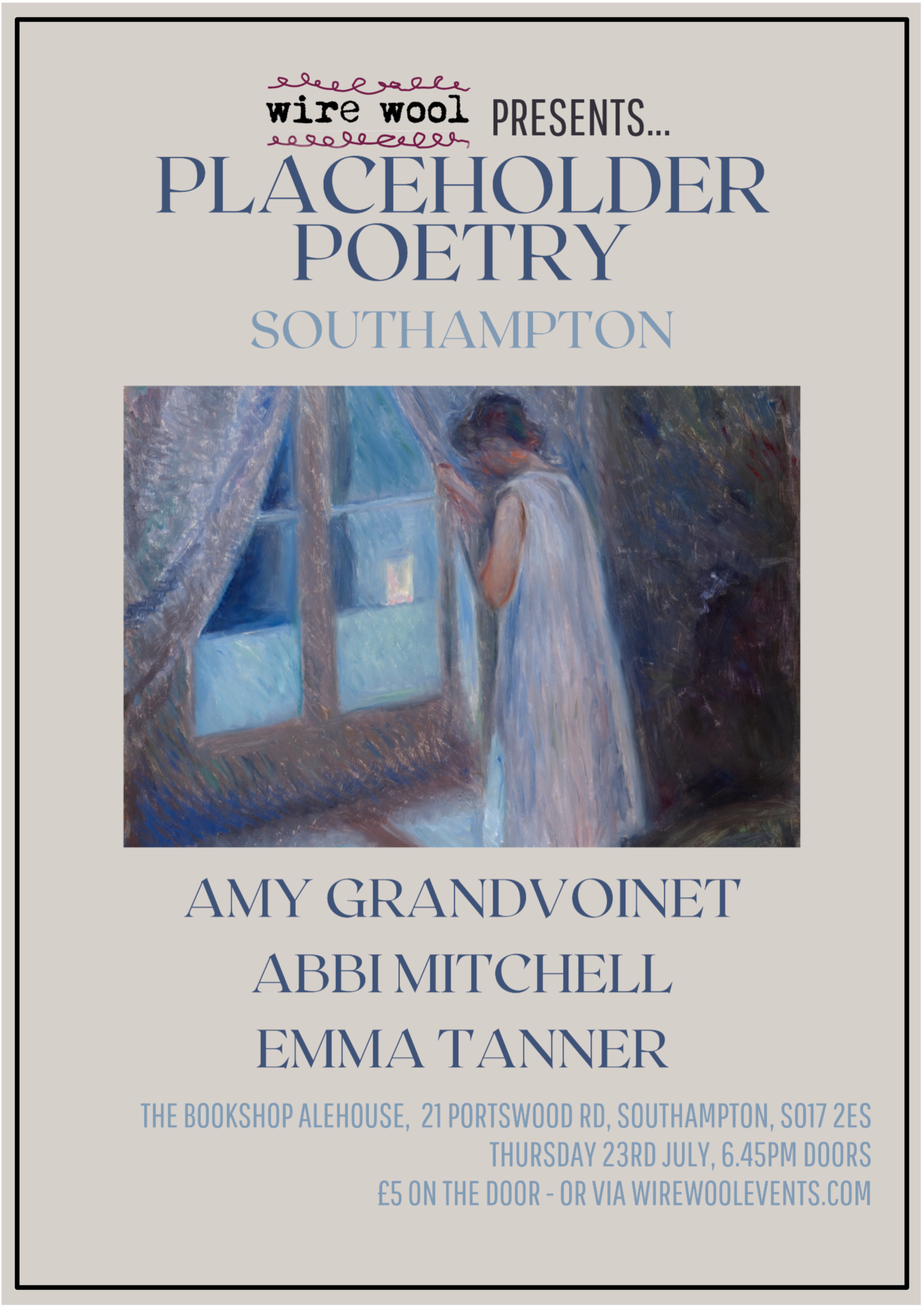   Placeholder Poetry: Amy Grandvoinet, Abbi Mitchell, Emma Tanner
