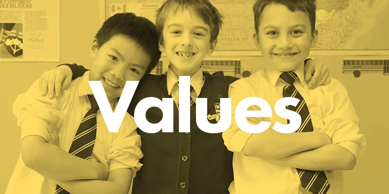 Values of Woodstock Trinity School, a Private Independent Elementary School in Innerkip Ontario Canada.