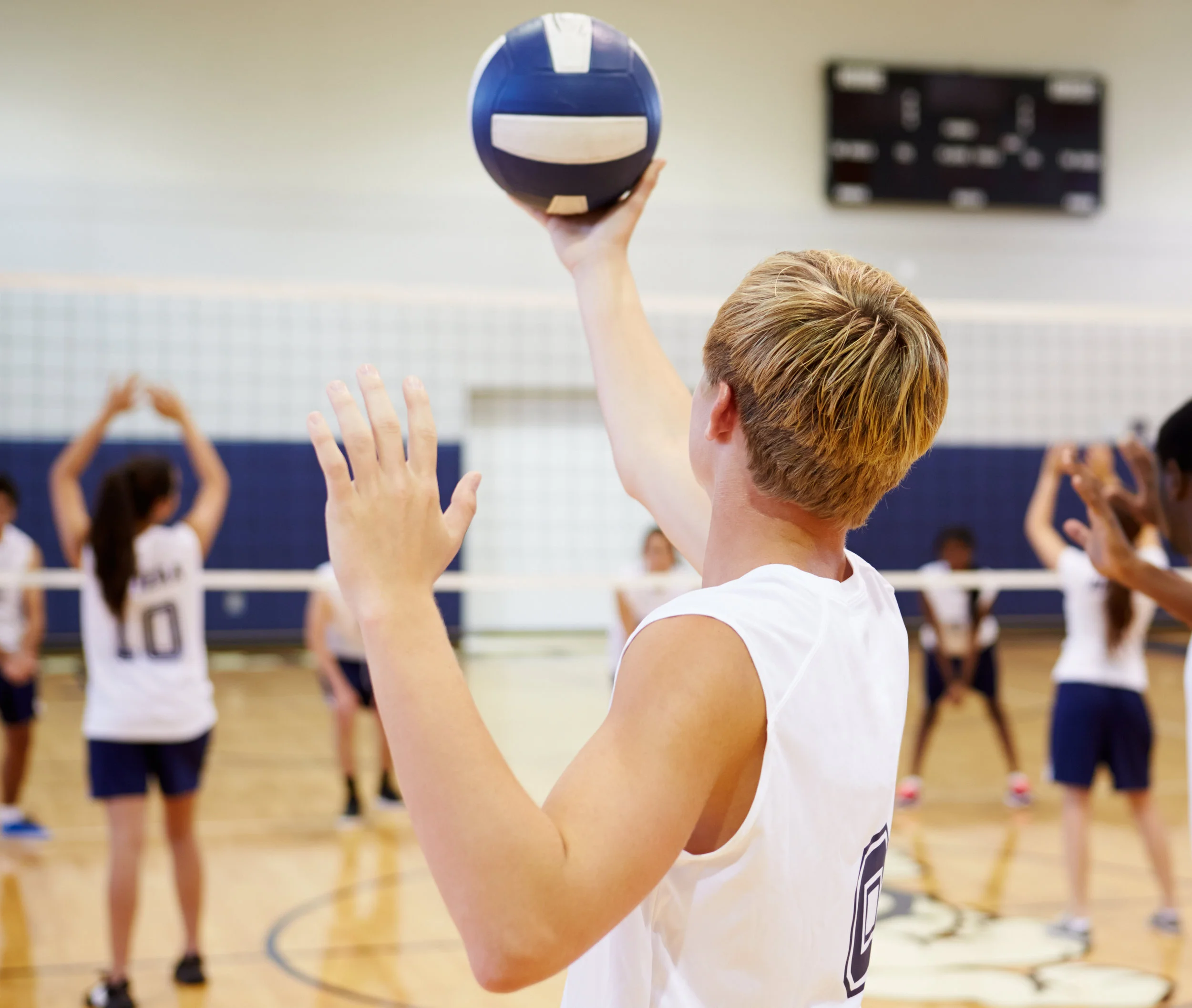Volleyball at Woodstock Trinity School, a Private Independent Elementary School in Innerkip Ontario Canada.
