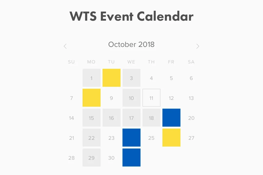 Subscribe to the WTS Event Calendar