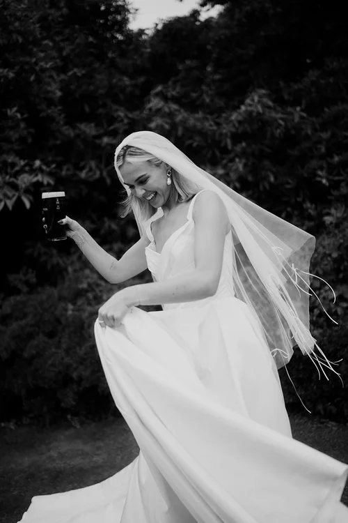 Bridal Veils, Headpieces and Earrings made in Ireland.  Blue Meadow