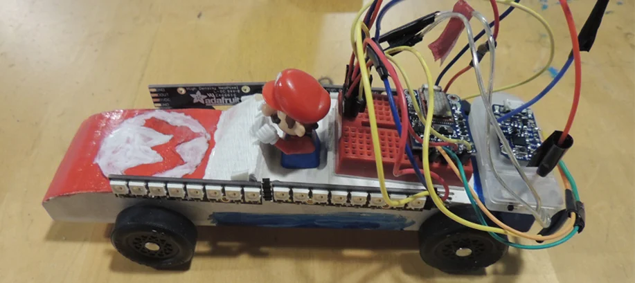 Bluetooth LED Pinewood Derby Car
