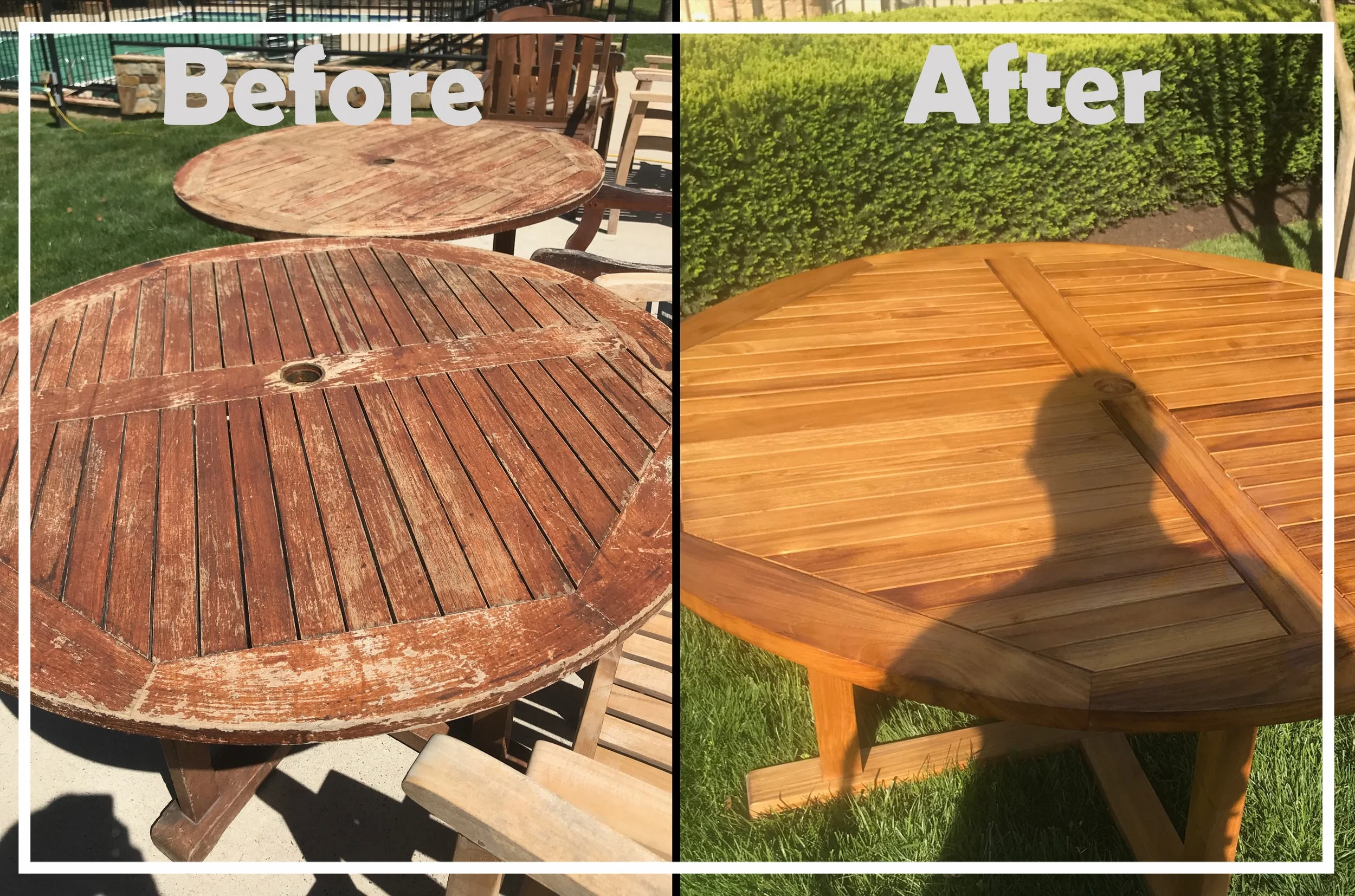 Even a table can take on a whole new look with professional care.