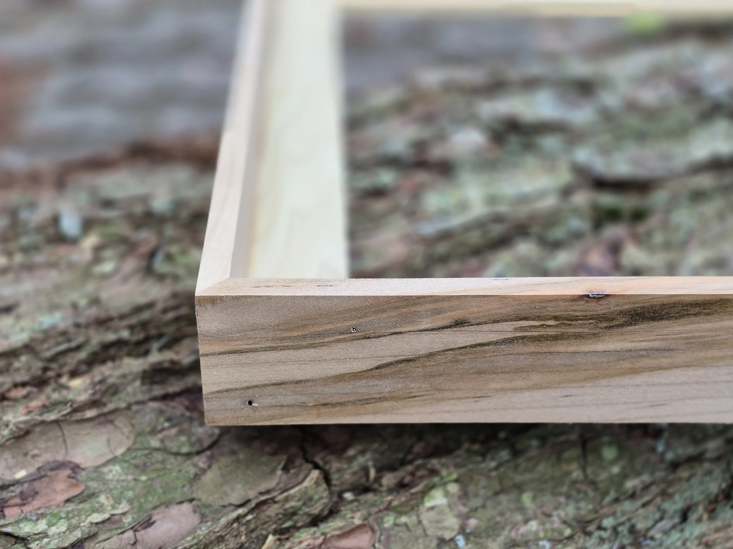16x16 Floater Frame, Ambrosia Maple w/ Beeswax Cream