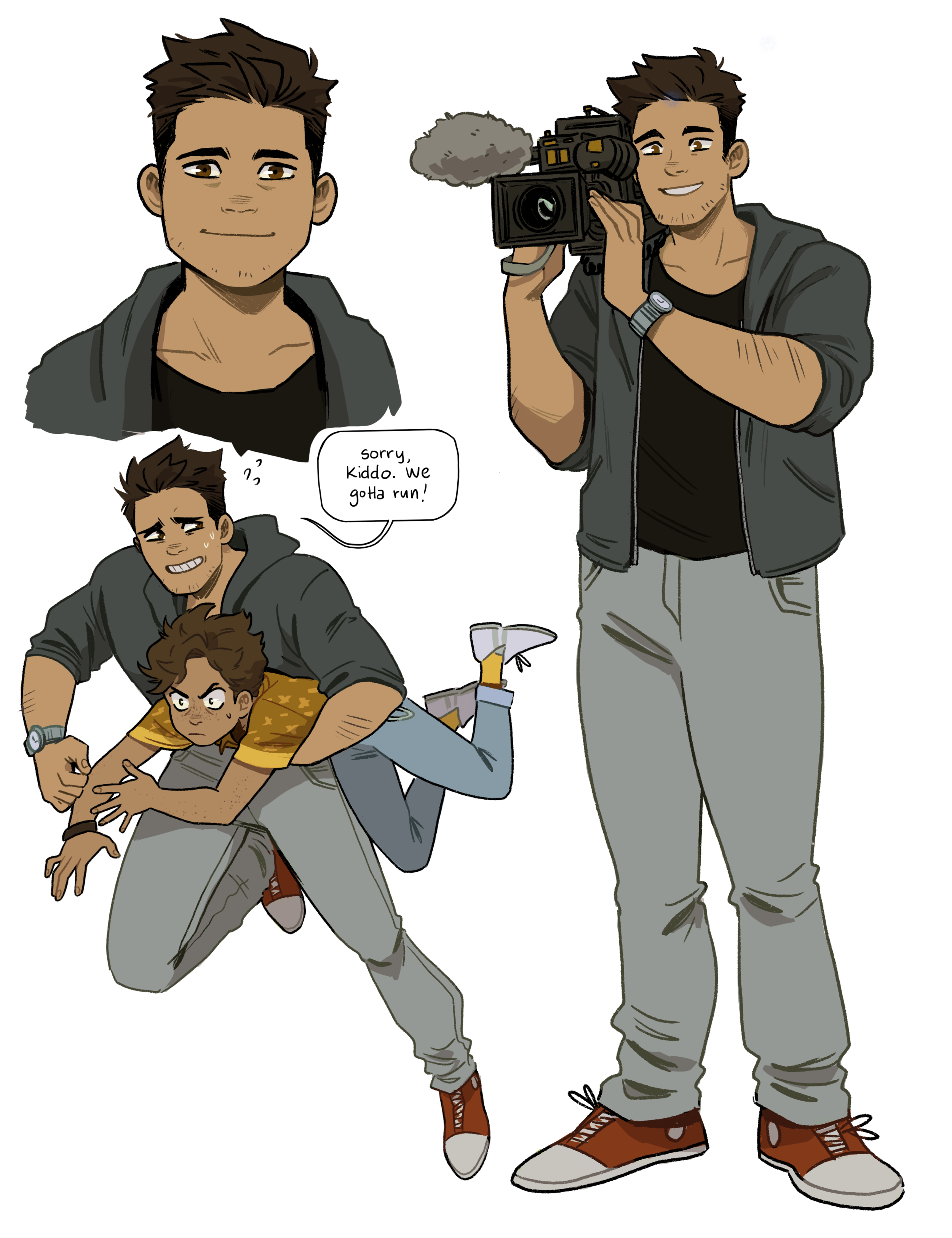 development sketches for Specter Inspectors