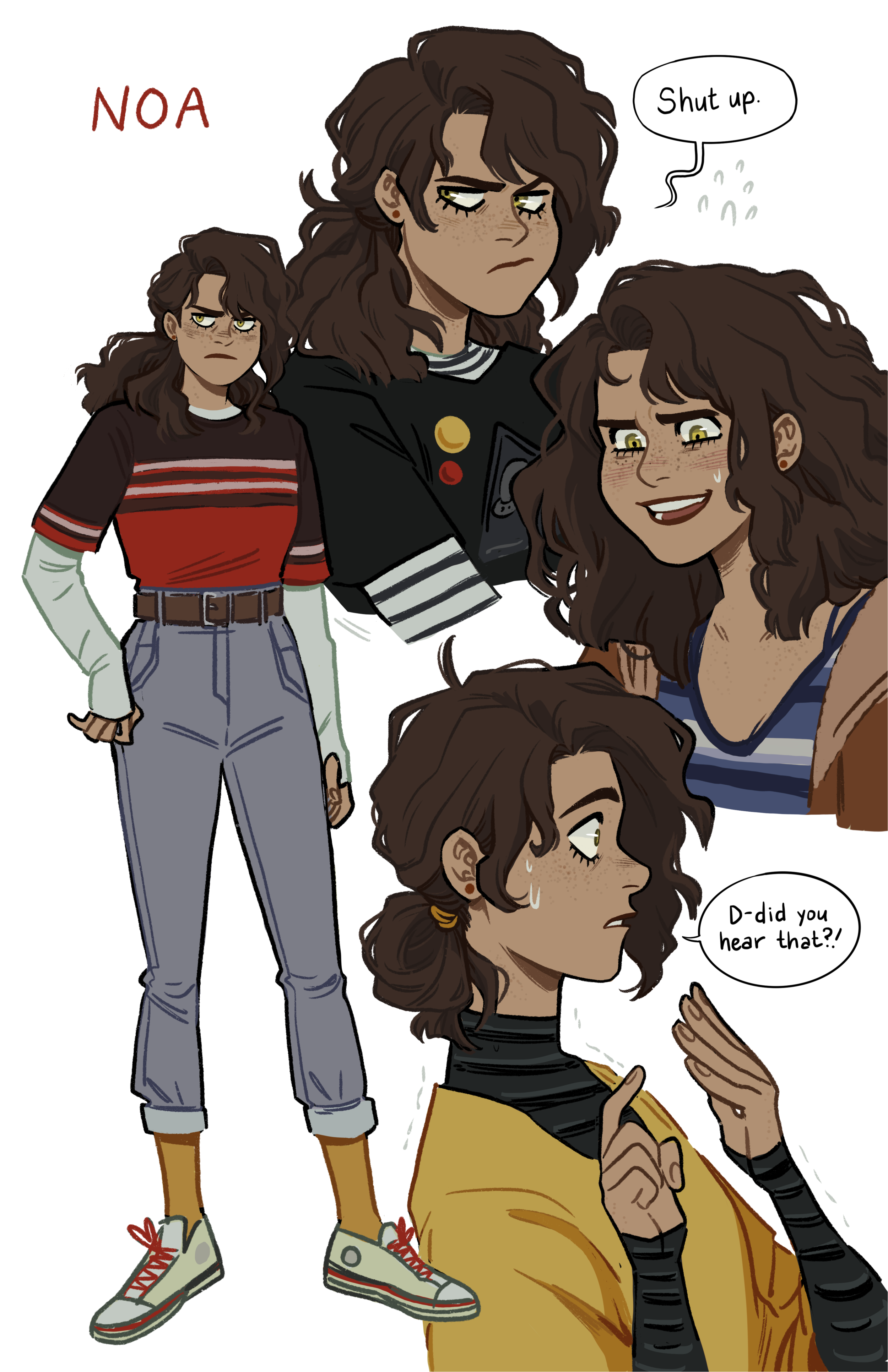 development sketches for Specter Inspectors