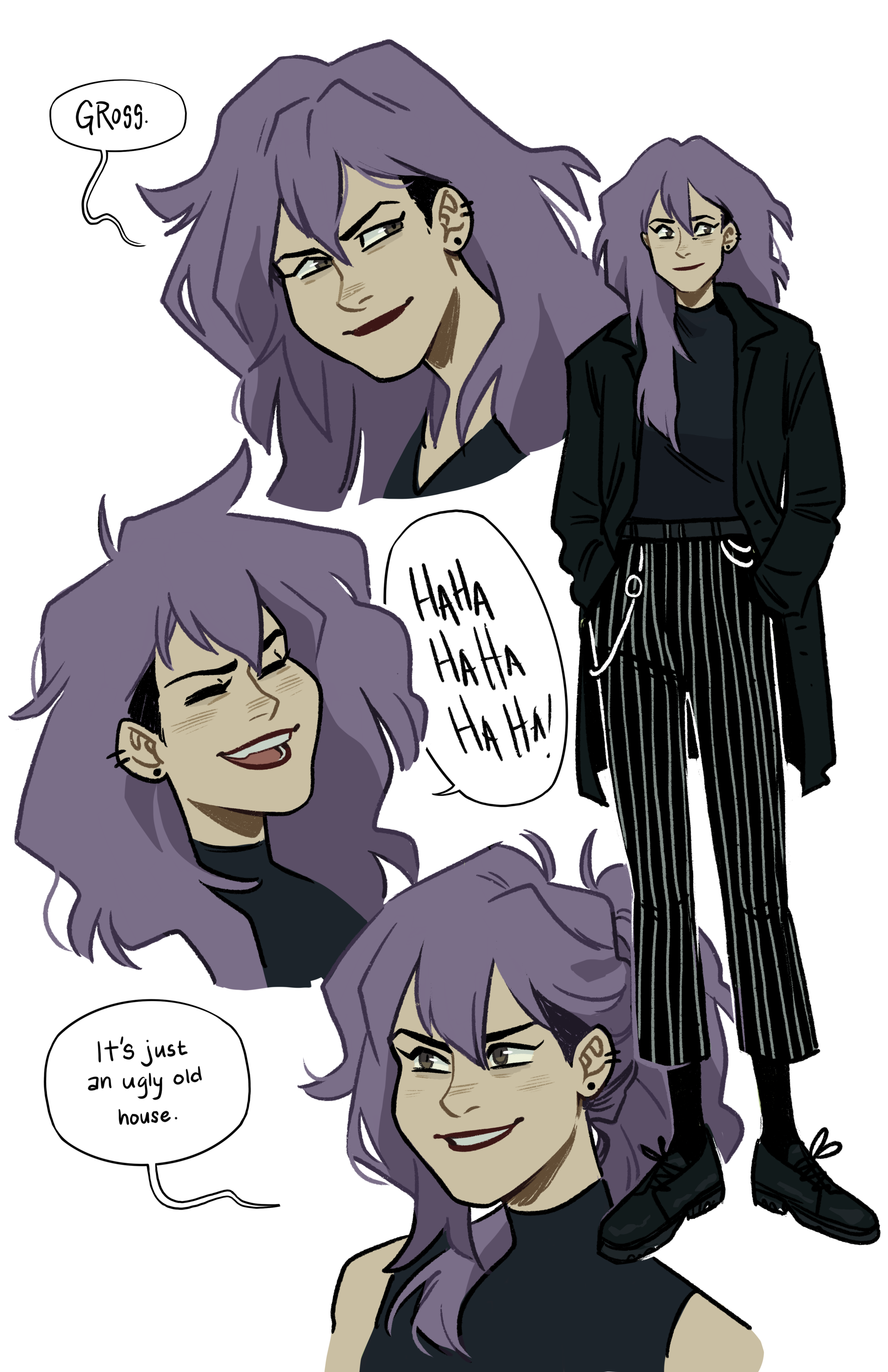 development sketches for Specter Inspectors