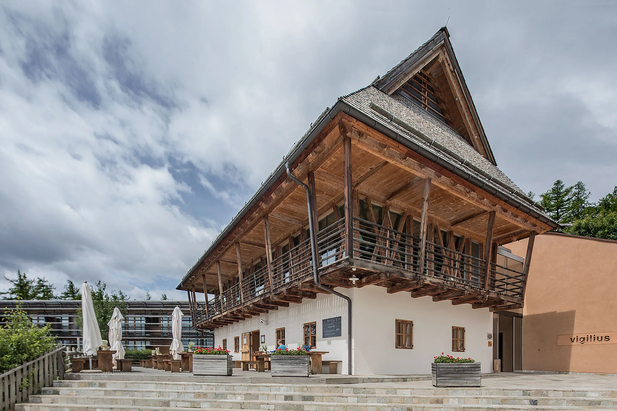 Vigiliius Mountain Resort, Lana, Italy (architect: Matteo Thun)