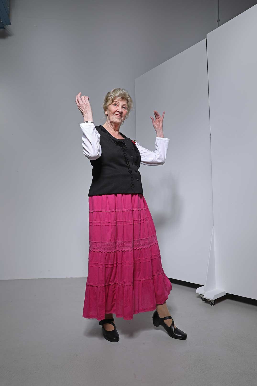 Erika Schmelzer, 87, zertifizierte Seniorentanzleiterin, Frankfurt am Main